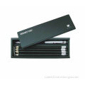 stationery set:9pcs HB pencil,with one metal sharpener.with wooden box.